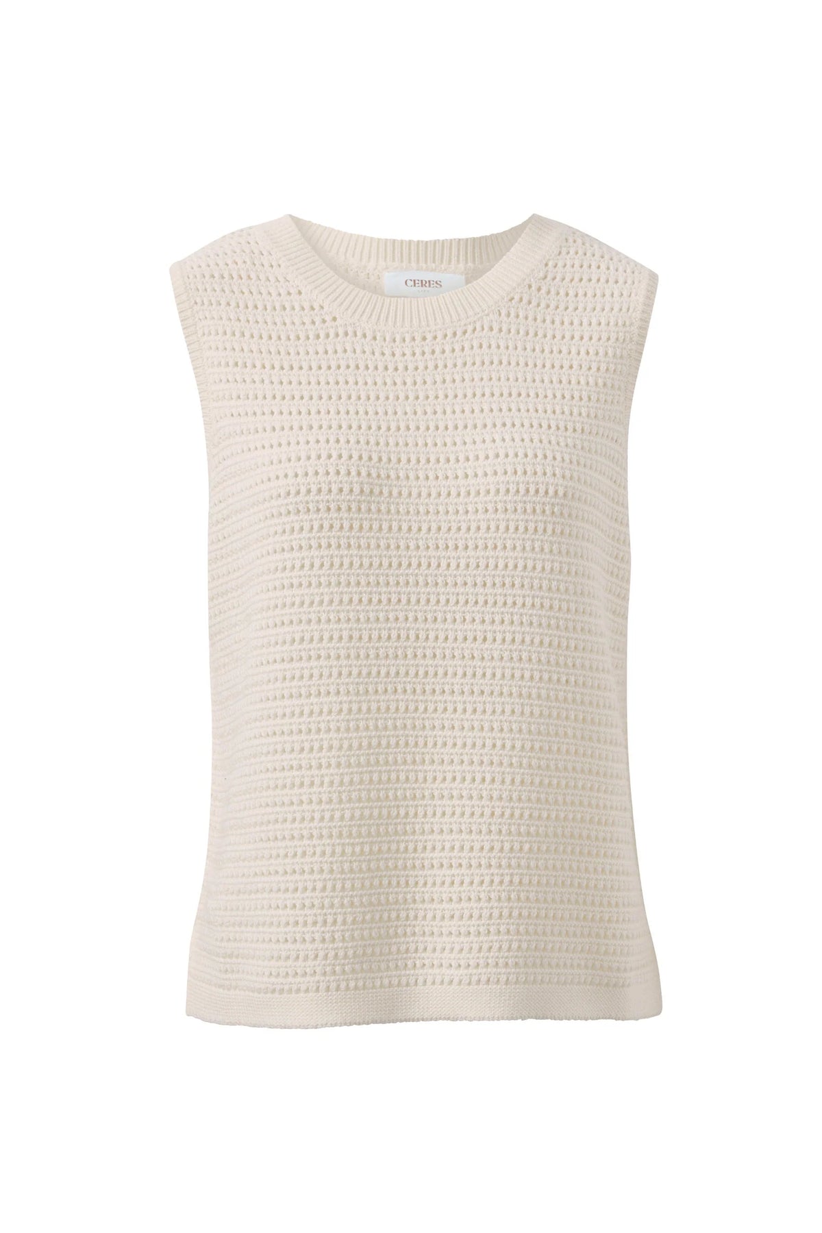 Maddy Mesh Knit - Milk