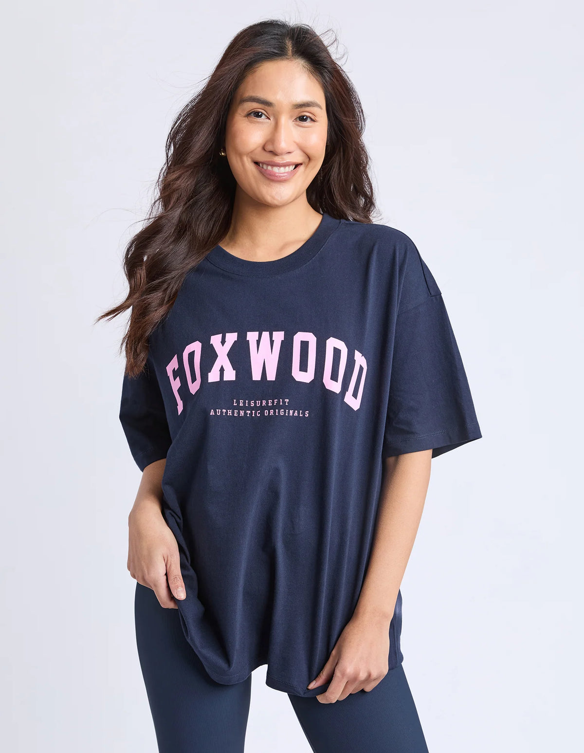 Interval Tee - Pink/Navy