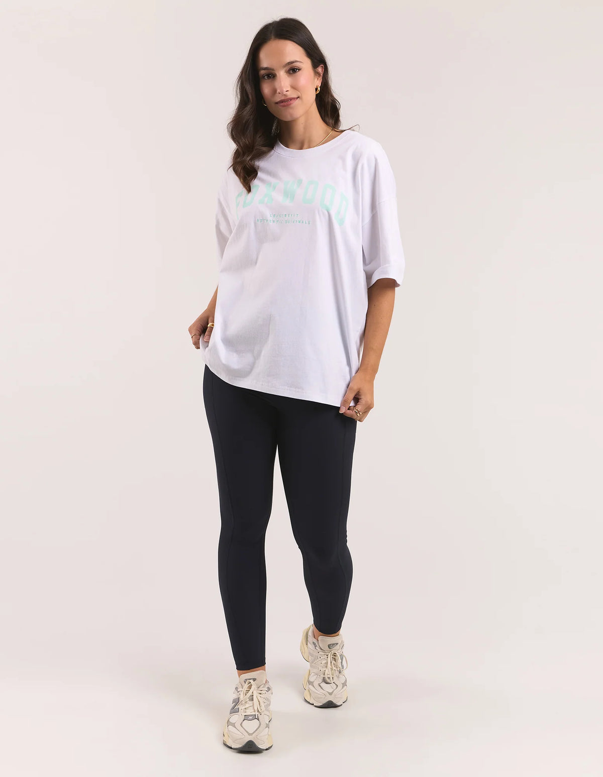 Interval Tee - White/Mint