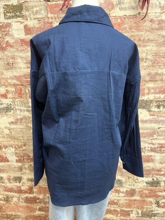 Power Button Shirt - Navy