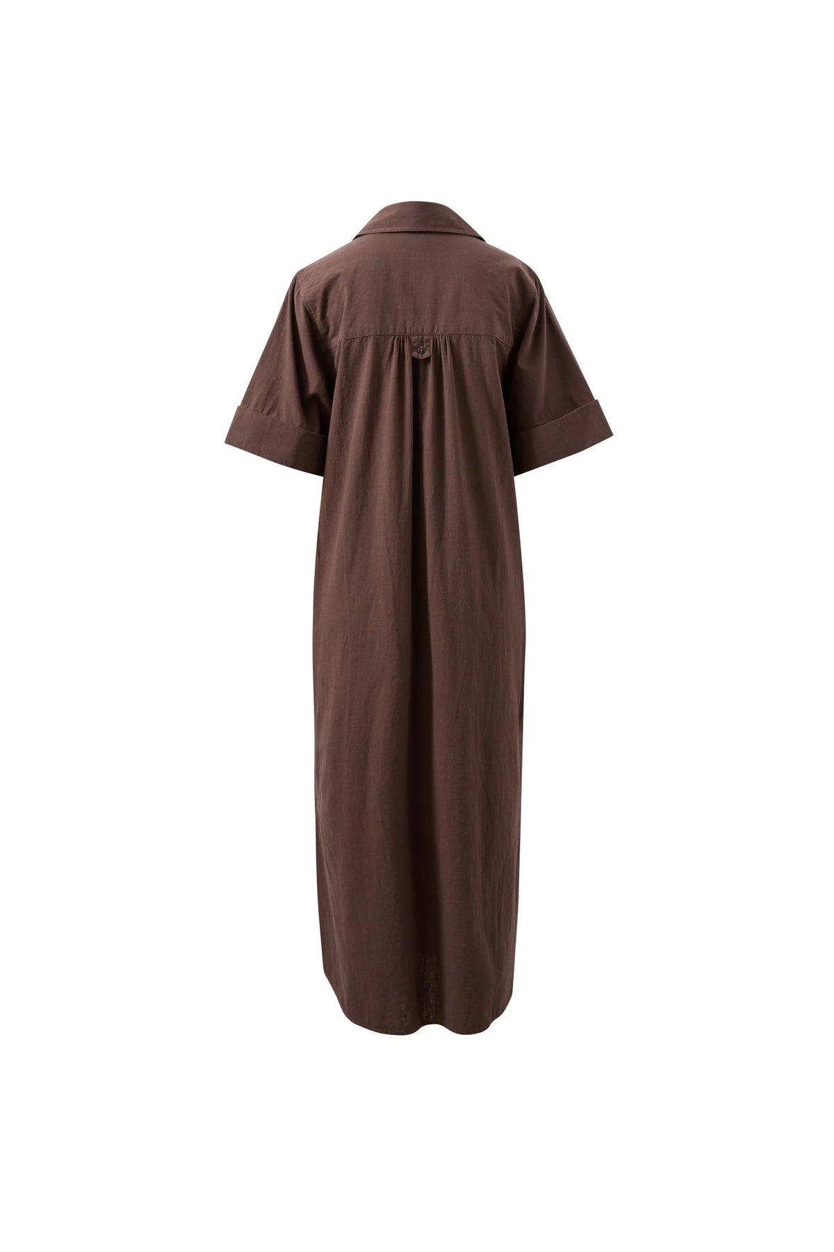 Samara Midi Shirt Dress - Bitter Choc