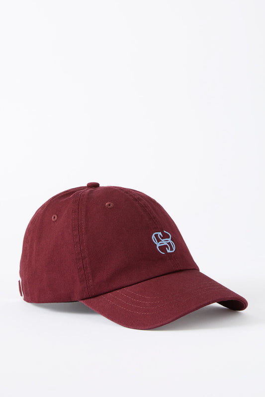 Burgundy Monogram Cap