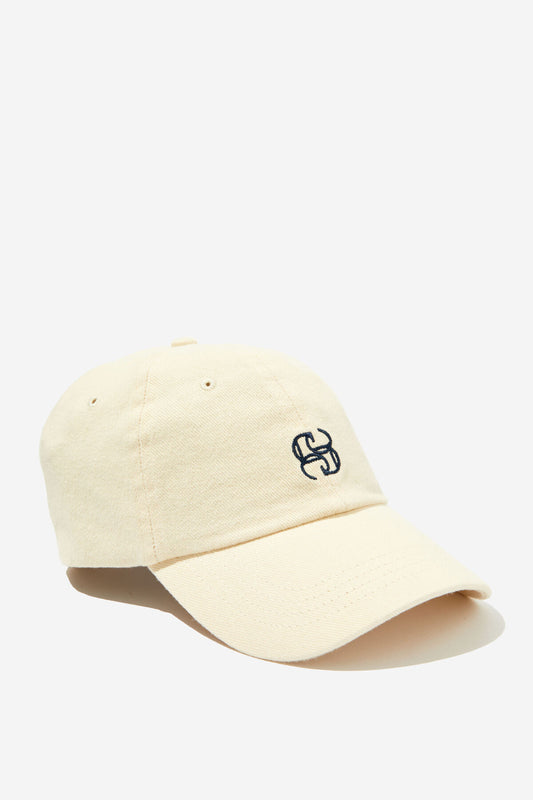 Ecru Monogram Cap