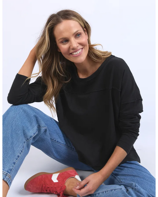 Jayne Throw On Top - Black