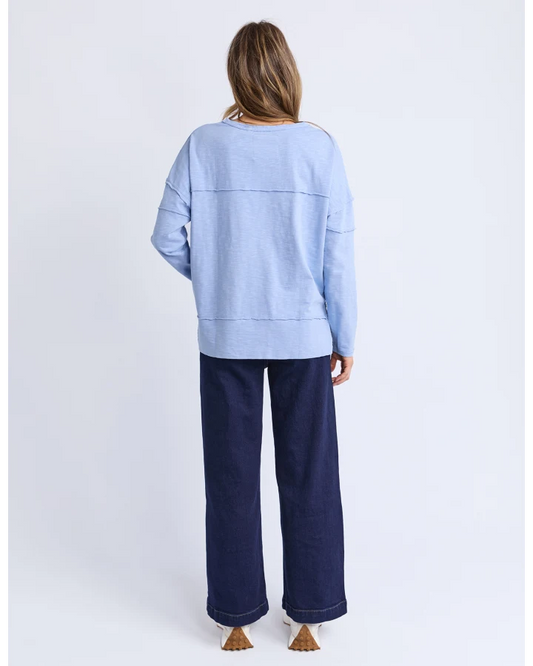 Jayne Throw On Top - Light Blue