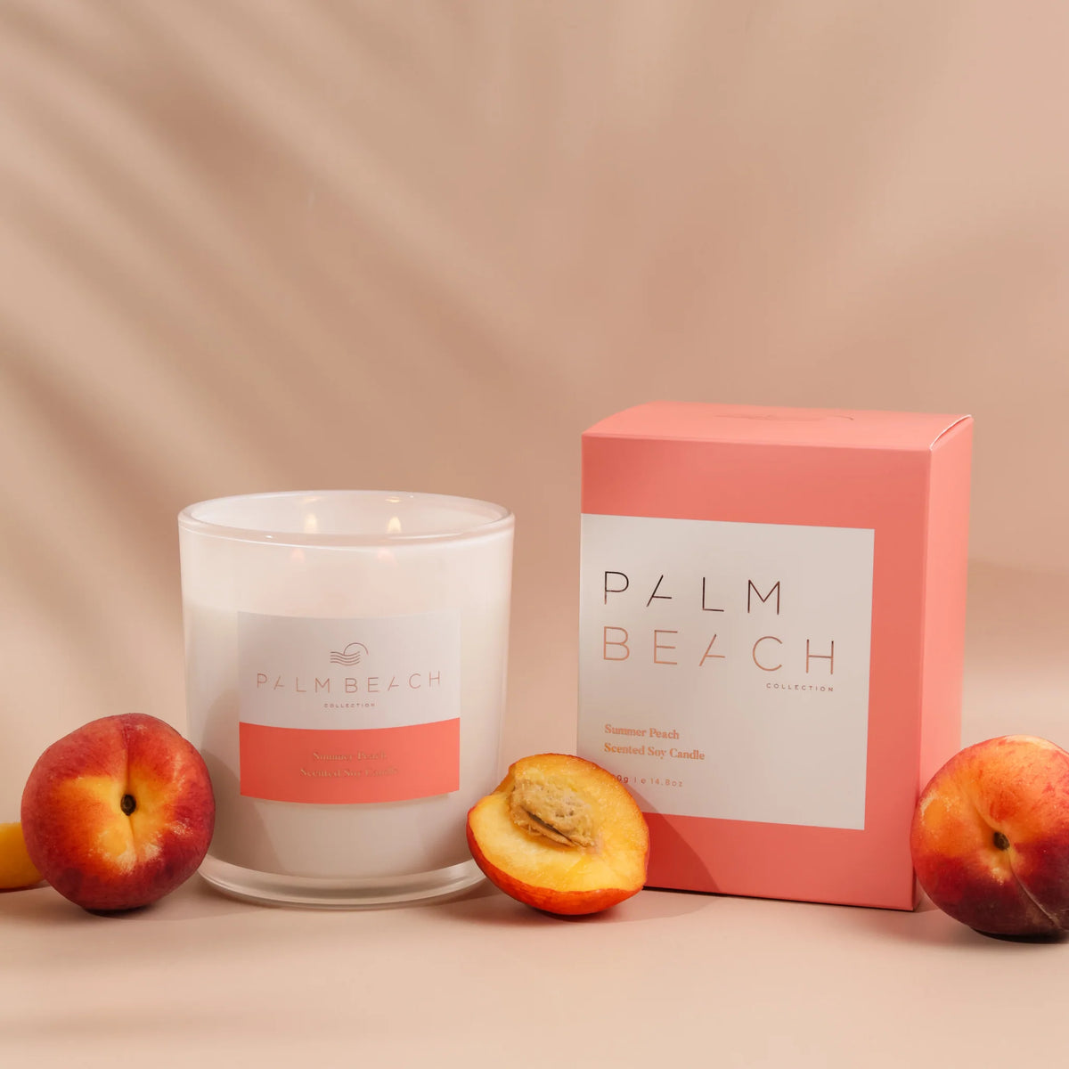 Summer Peach 420g Candle - Palm Beach