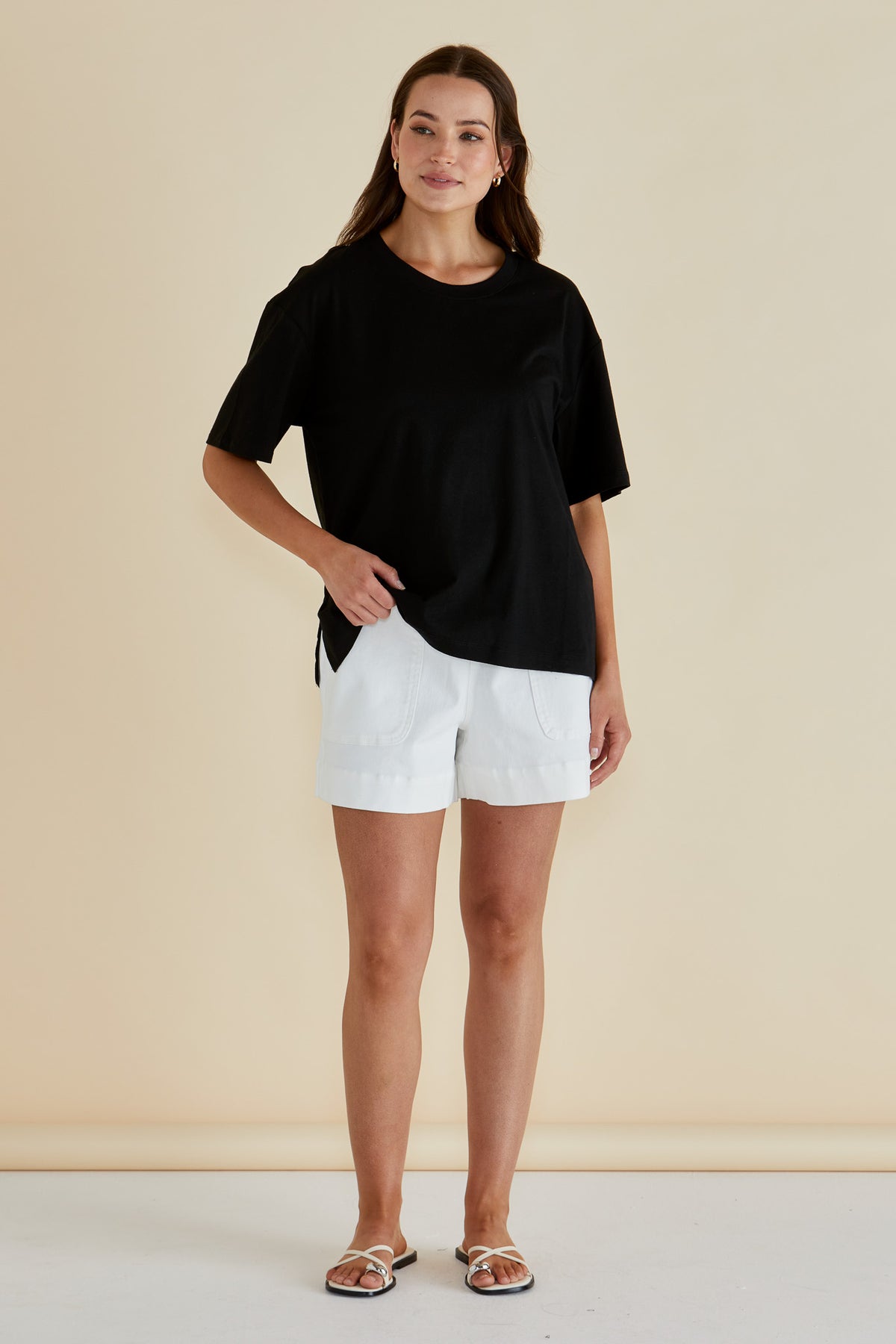 Relax Boxy Tee - Black