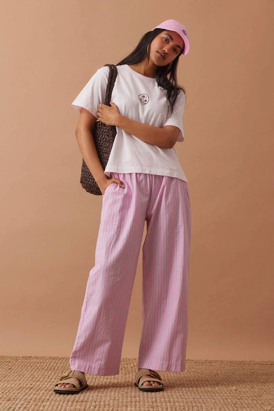 Stevie Slouchy Tee - White Island