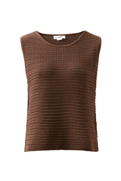 Margot Mesh Knit - Chocolate