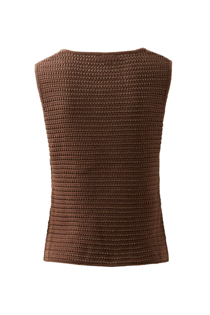 Margot Mesh Knit - Chocolate