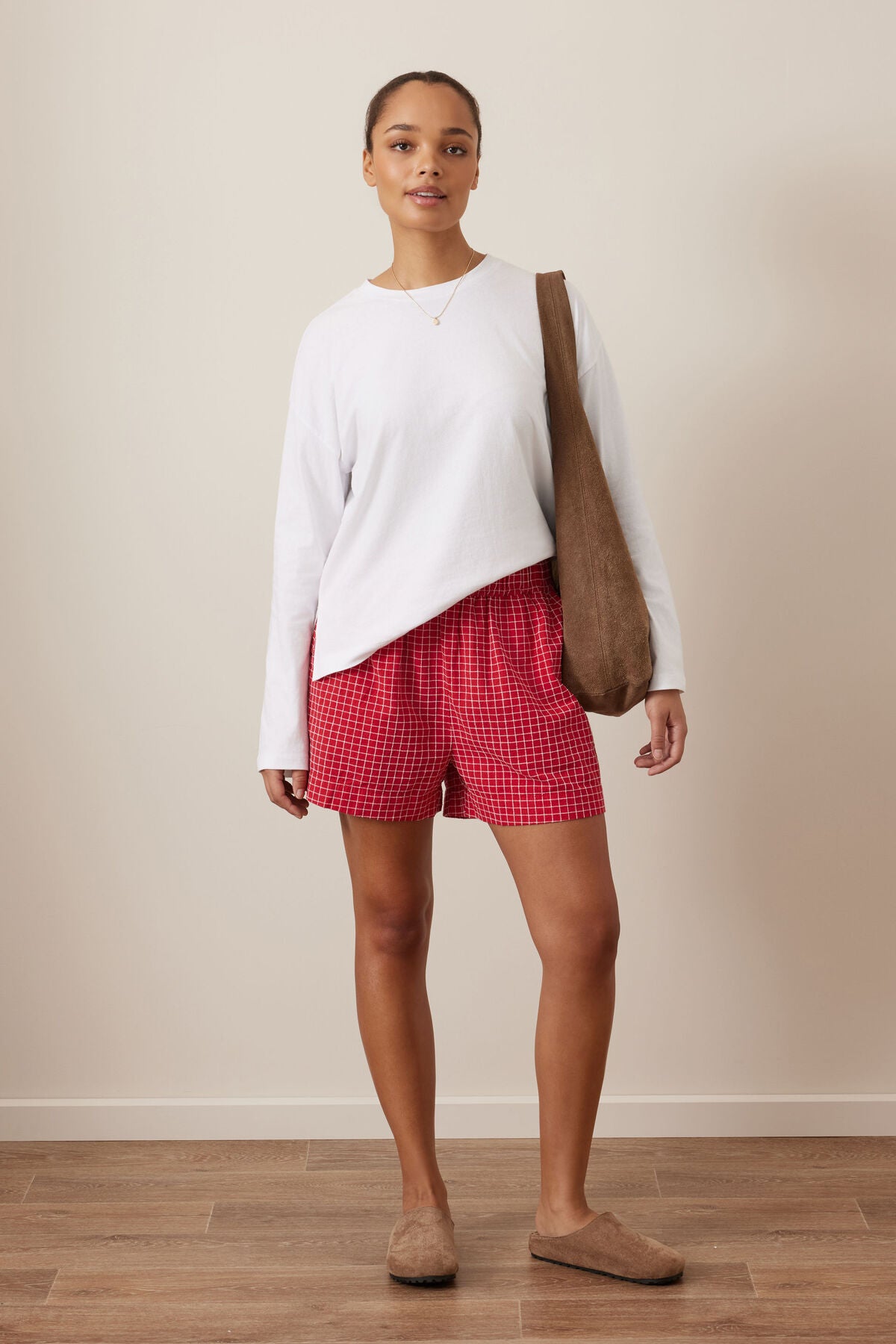 Mila Short - Red Check