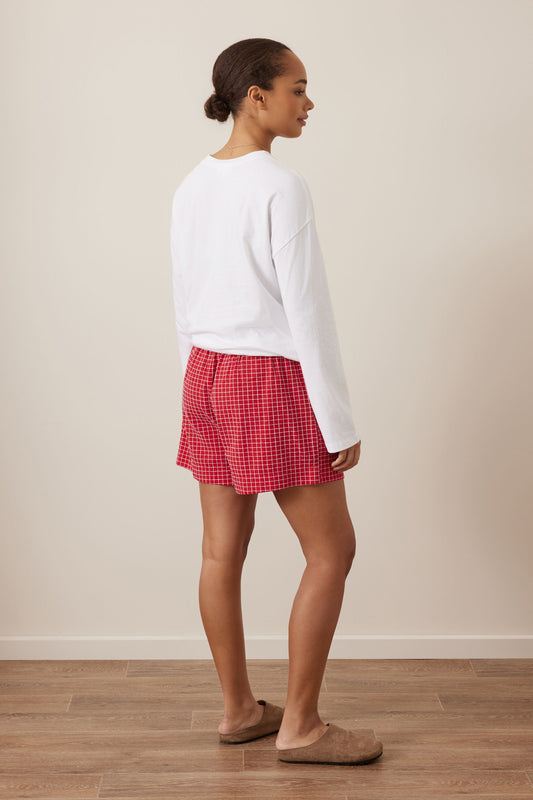 Mila Short - Red Check