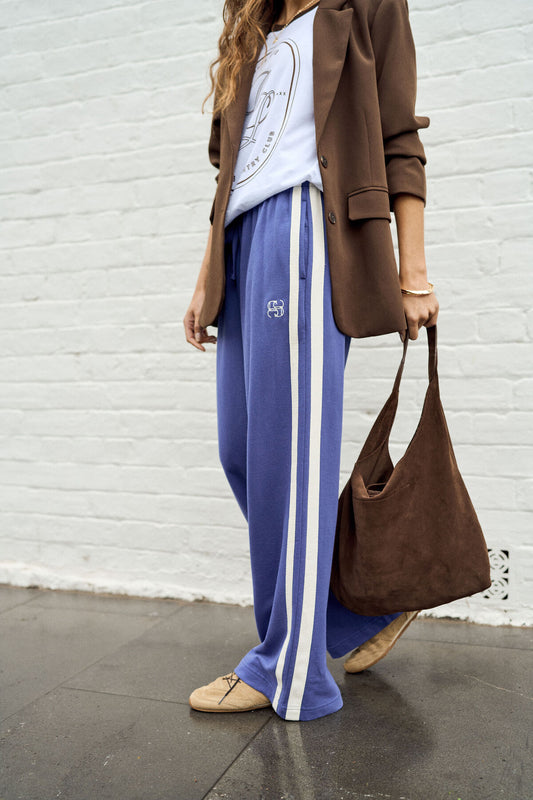 Gigi Wide Leg Pant - Washed Navy