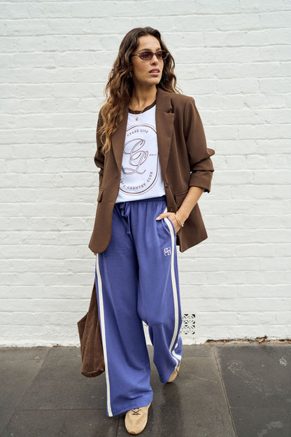 Gigi Wide Leg Pant - Washed Navy