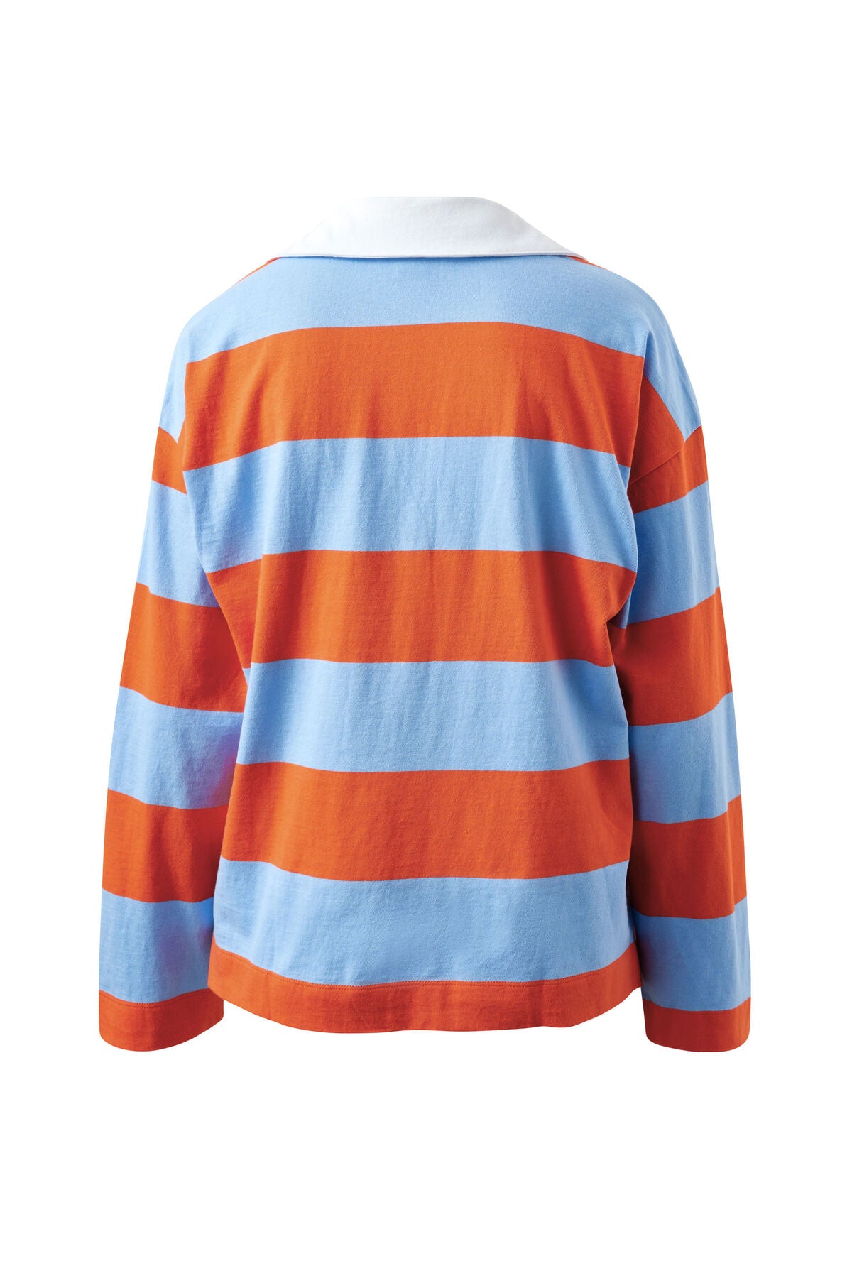 Shelby Rugby Top - Blue/Flame Stripe