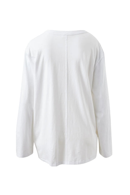 Finn Oversized Long Sleeve - White