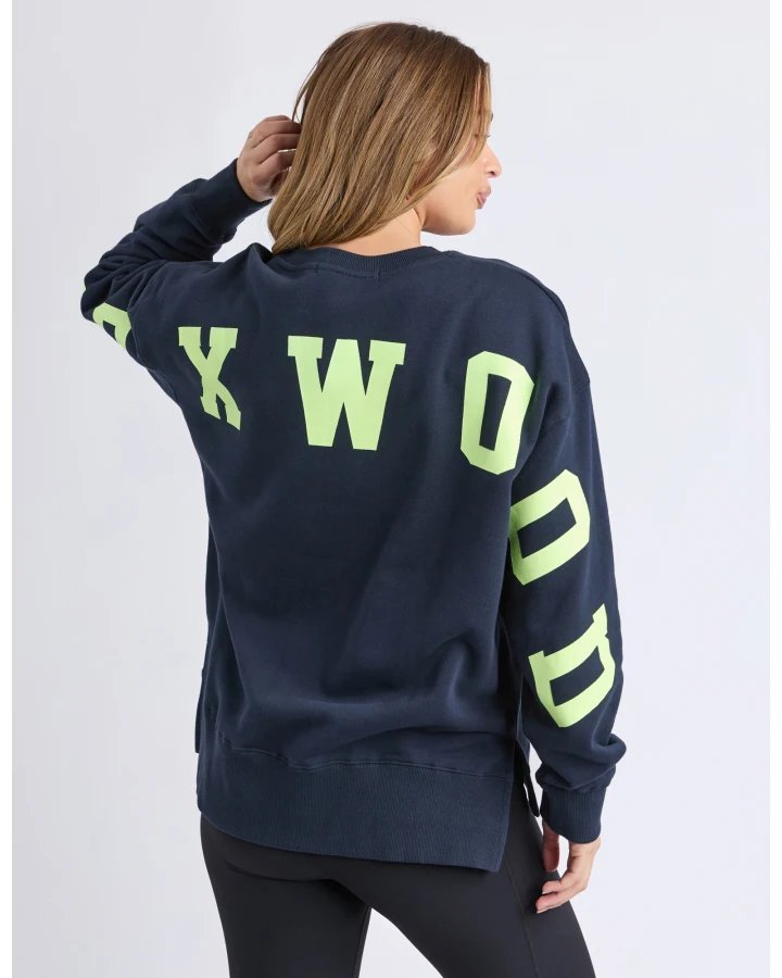 Interval Crew - Navy/Neon Yellow