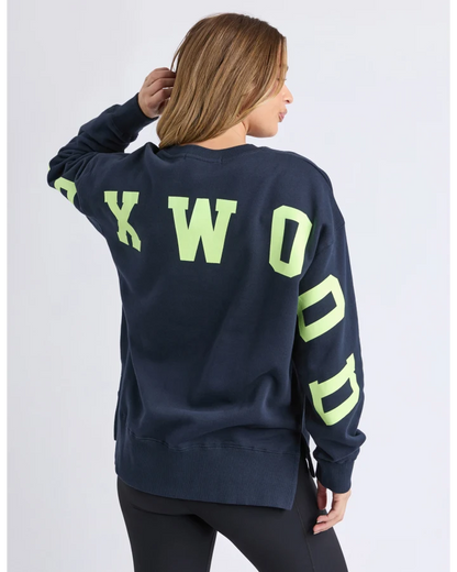 Interval Crew - Navy/Neon Yellow
