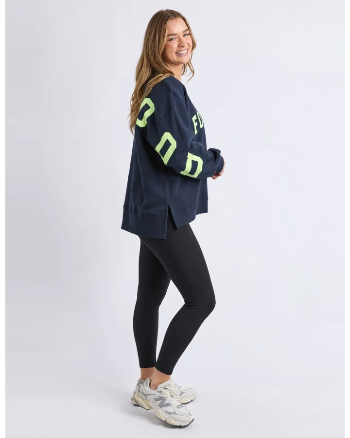 Interval Crew - Navy/Neon Yellow