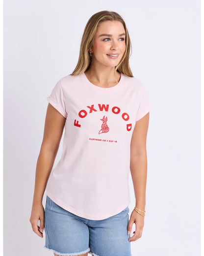 Effortless Contrast Tee - Pink