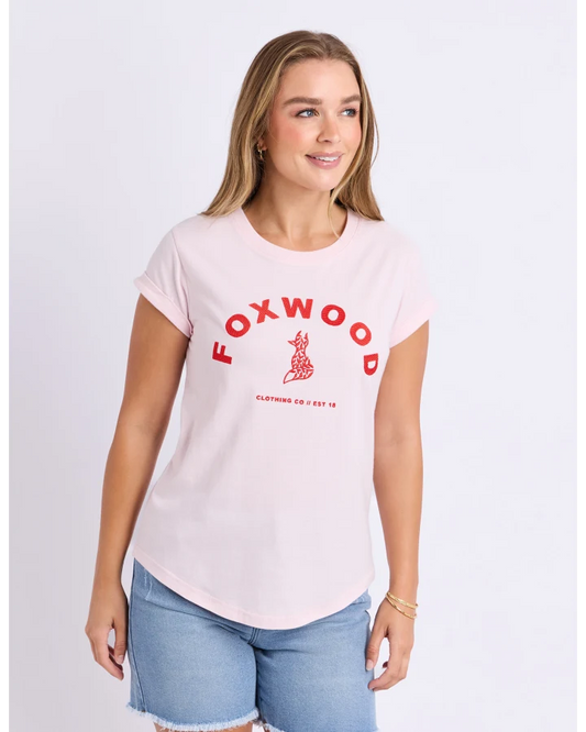 Effortless Contrast Tee - Pink