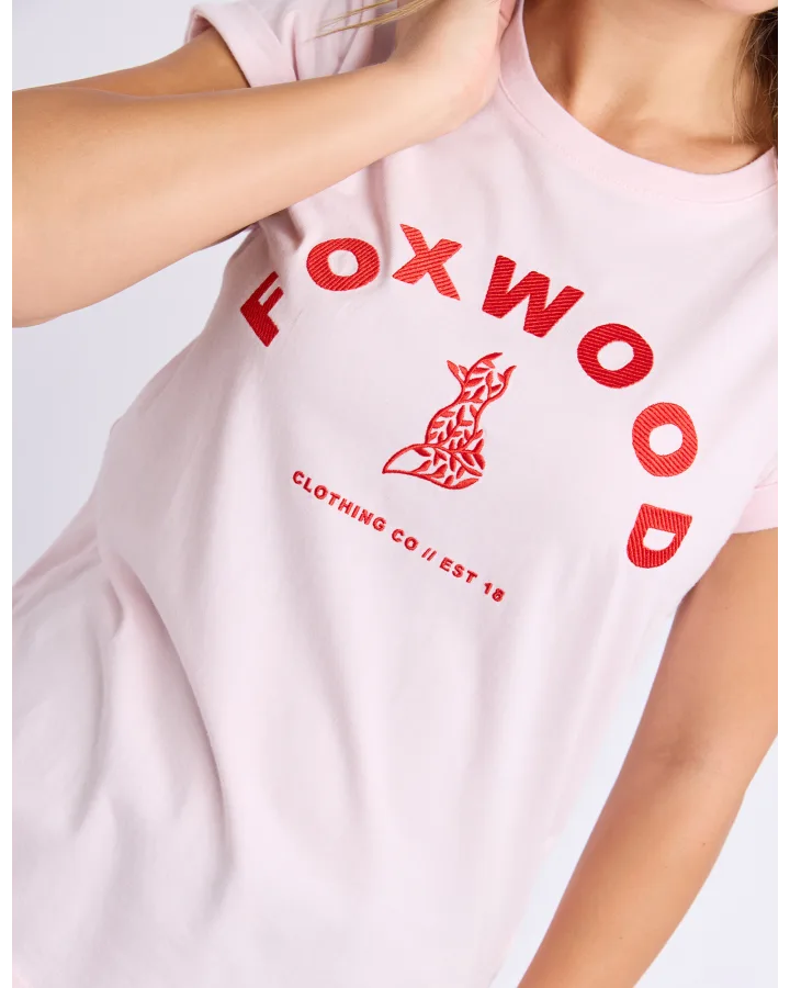 Effortless Contrast Tee - Pink
