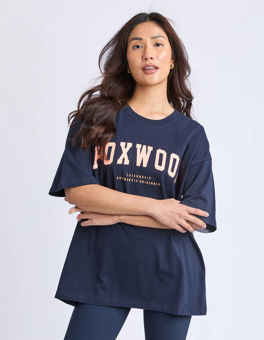 Interval Tee - Orange/ Navy