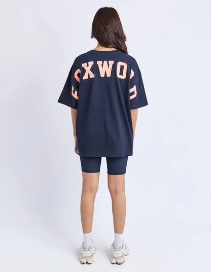 Interval Tee - Orange/ Navy