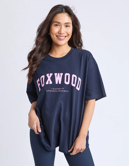 Interval Tee - Pink/Navy