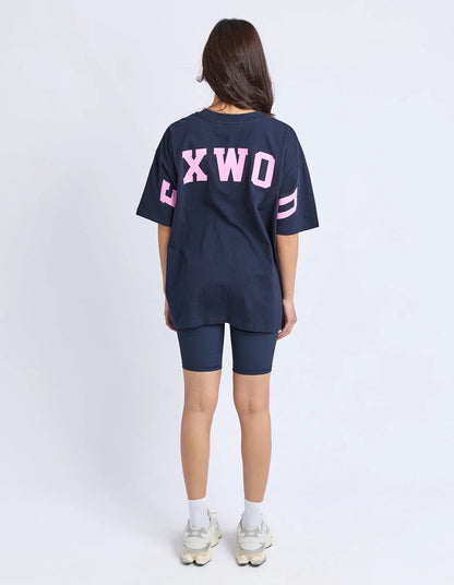 Interval Tee - Pink/Navy