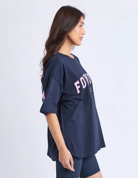 Interval Tee - Pink/Navy