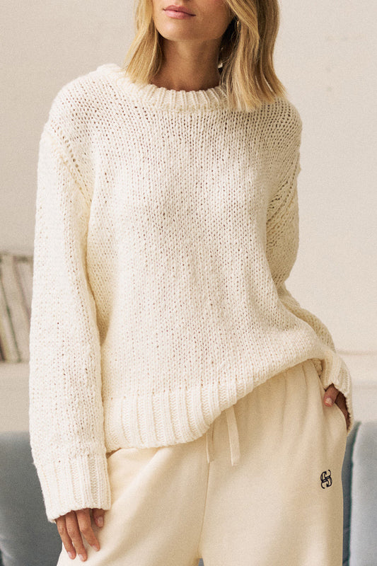 Sage Chunky Knit - Cream