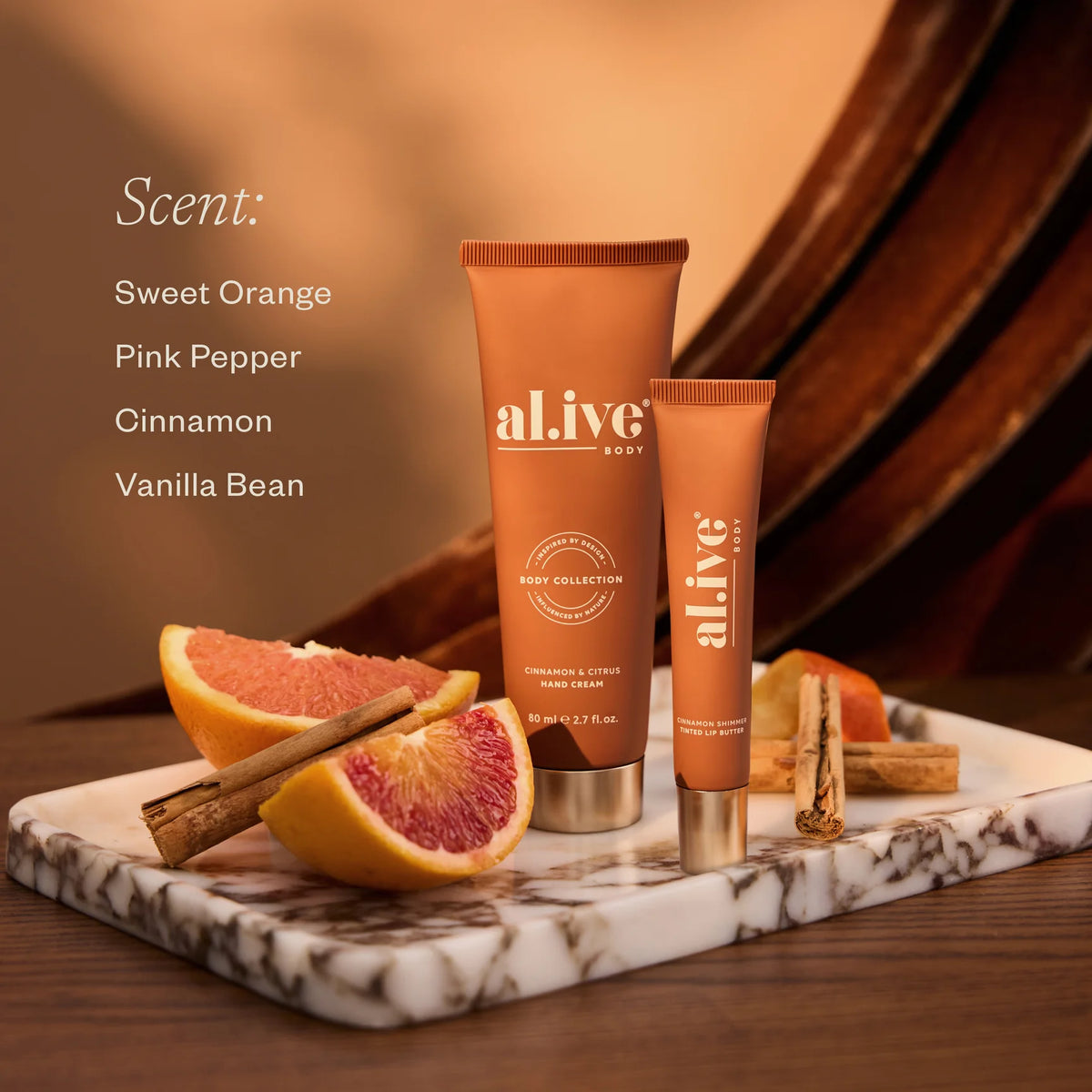 Hand & Lip Set - Cinnamon & Citrus