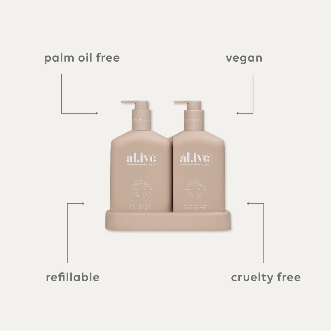 Wash & Lotion Duo - Apricot/Sweet Fig - al.ive body