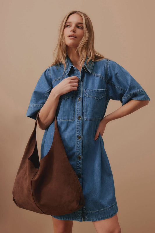 Yoke Detail Mini Dress