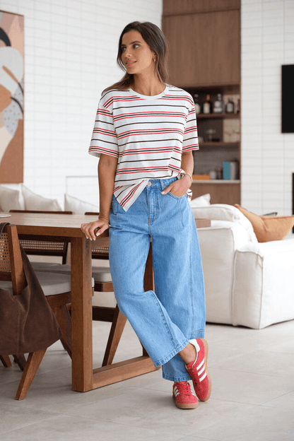 Demi Barrel Leg Jean - Vintage Wash
