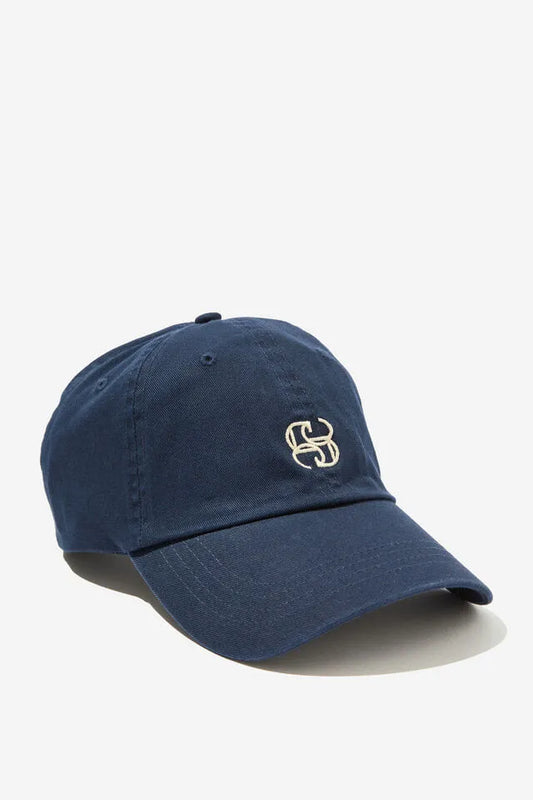 Navy Monogram Cap
