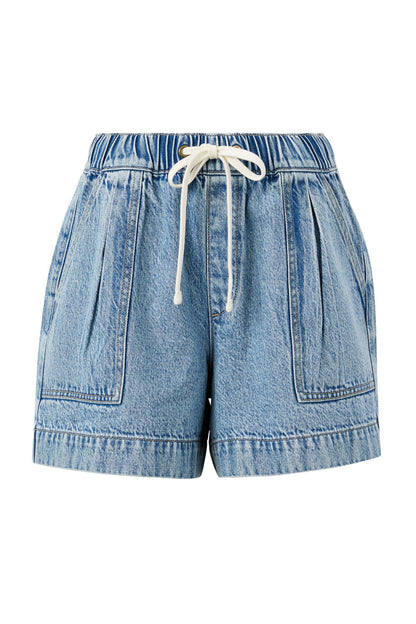 Darcy Relaxed Short - Vintage Blue Wash