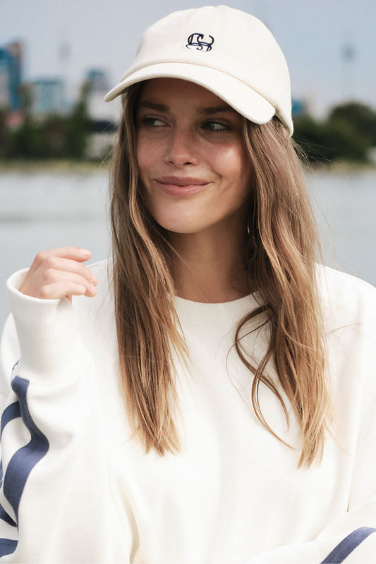 Ecru Monogram Cap