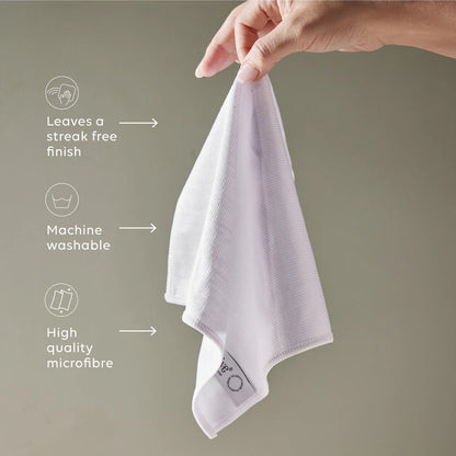 Glass & Mirror Microfibre Cloth - al.ive body