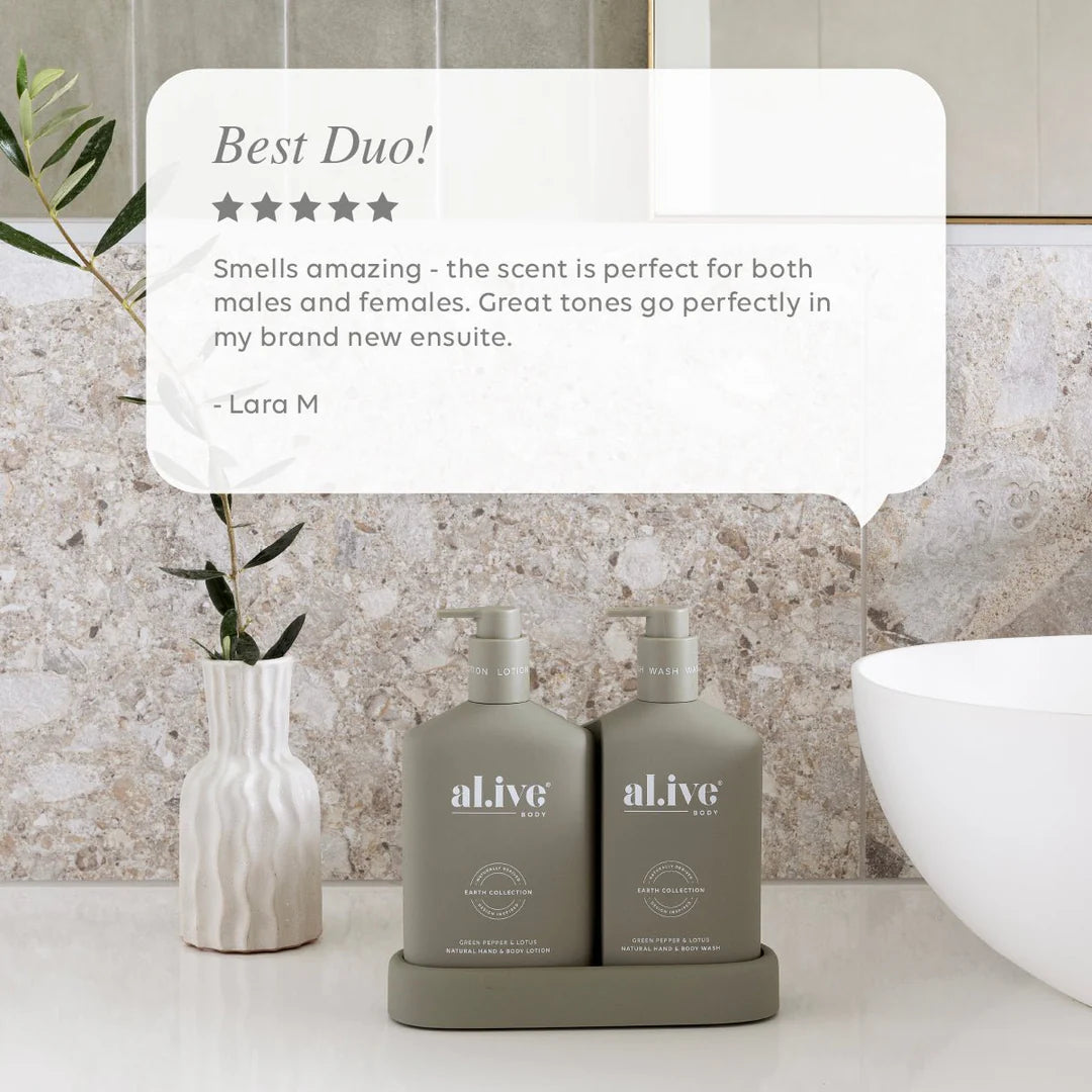 Wash & Lotion Duo - Green Pepper/Lotus (discontinued scent)