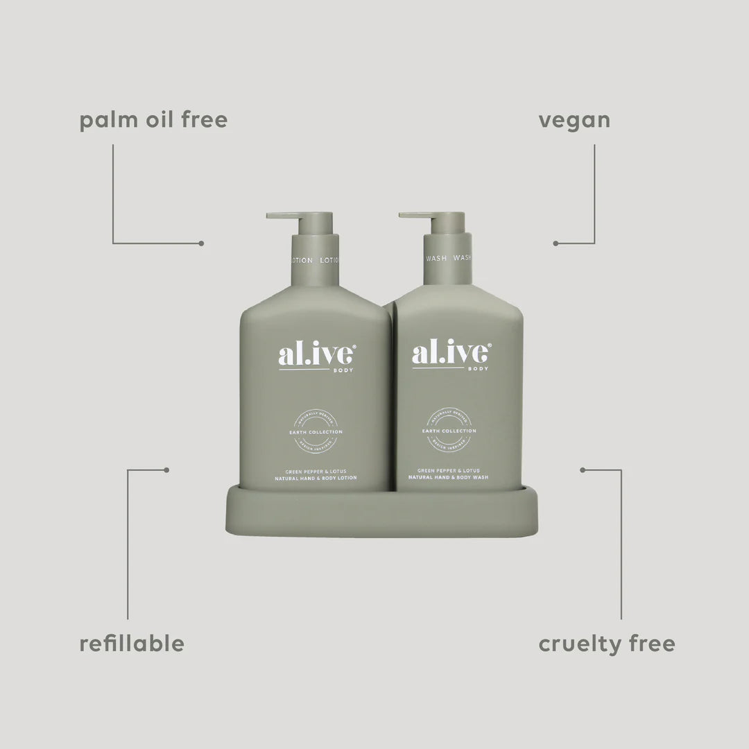 Wash & Lotion Duo - Green Pepper/Lotus (discontinued scent)