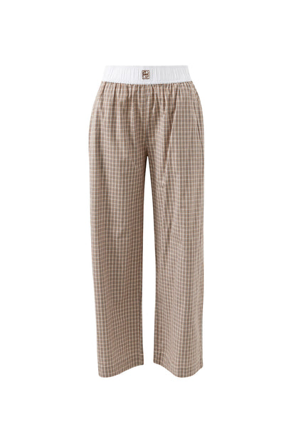 The Lounge Pant - Toffee Check