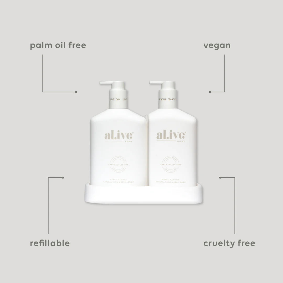 Wash & Lotion Duo - Mango & Lychee - al.ive body