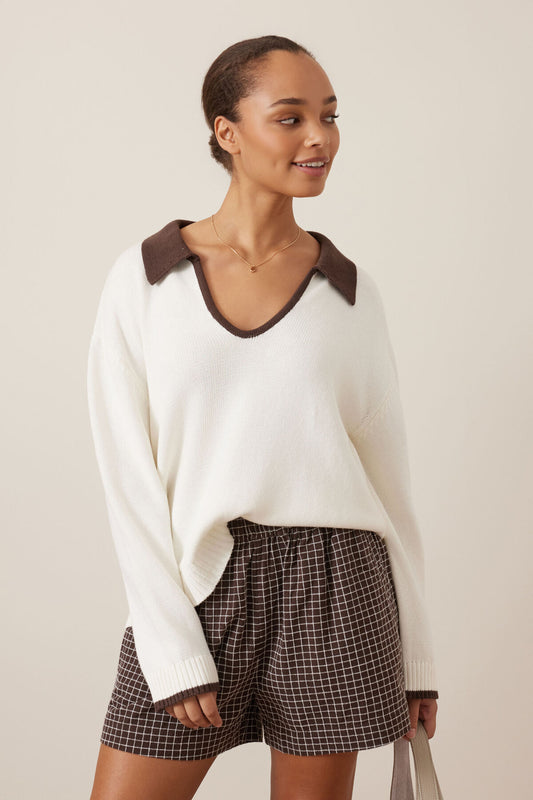 Mila Short - Chocolate Check