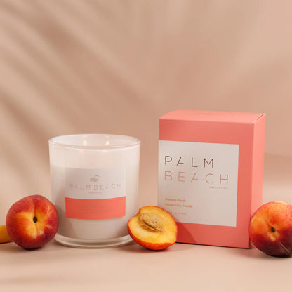 Summer Peach 420g Candle - Palm Beach