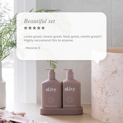 Wash & Lotion Duo - Raspberry Blossom/Juniper - al.ive body
