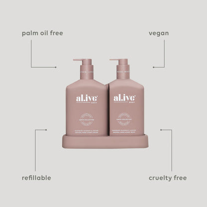 Wash & Lotion Duo - Raspberry Blossom/Juniper - al.ive body