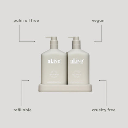Wash & Lotion Duo - Sea Cotton/Coconut - al.ive body
