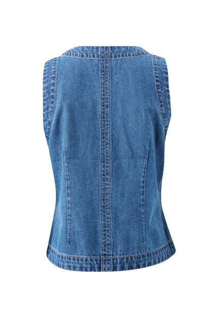 Summer Denim Vest - Fresh Indigo